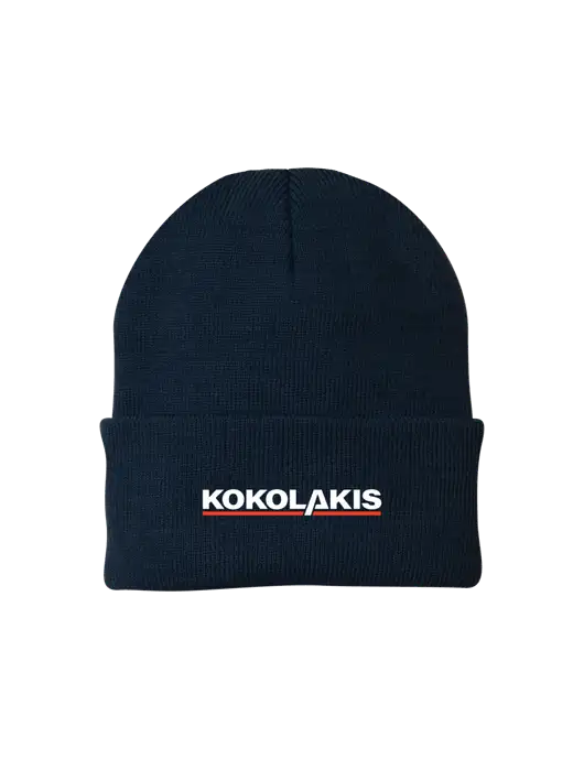 Navy Knit Cap w/Kokolakis Logo