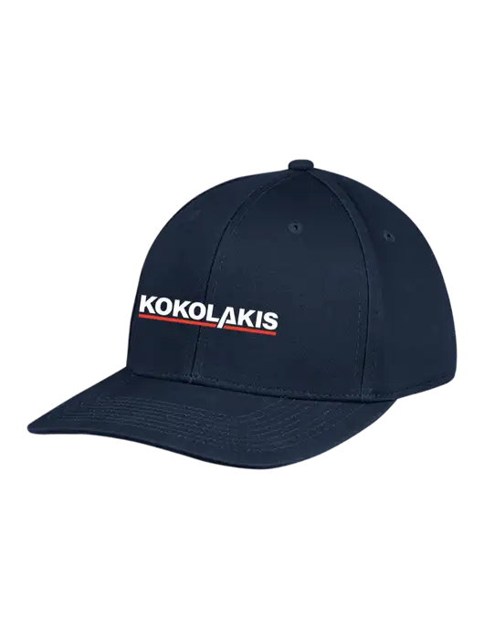 Premium Modern Structured Twill Navy Snapback Cap w/Kokolakis Logo