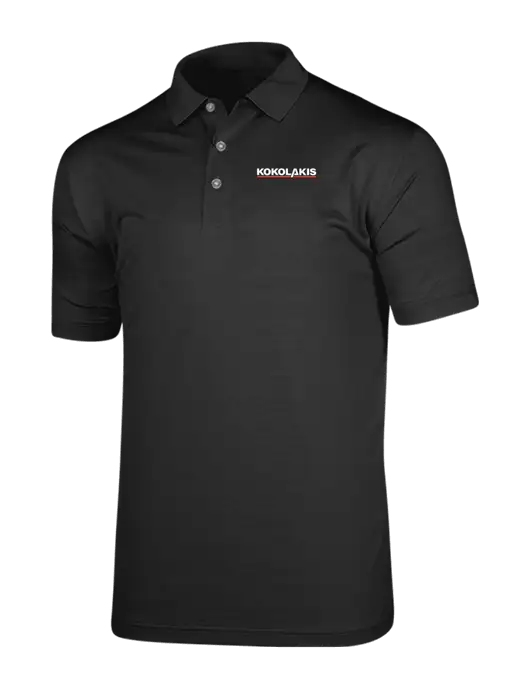 Callaway Vibrant Black Ventilated Polo w/Kokolakis Logo