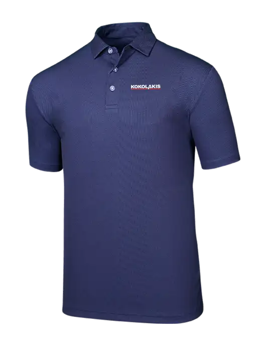 Callaway Birdseye Navy Polo w/Kokolakis Logo