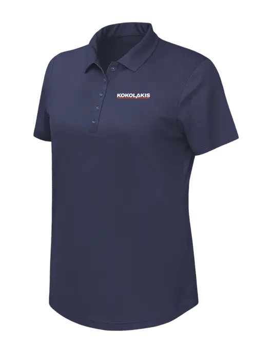 Callaway Womens Birdseye Navy Polo w/Kokolakis Logo