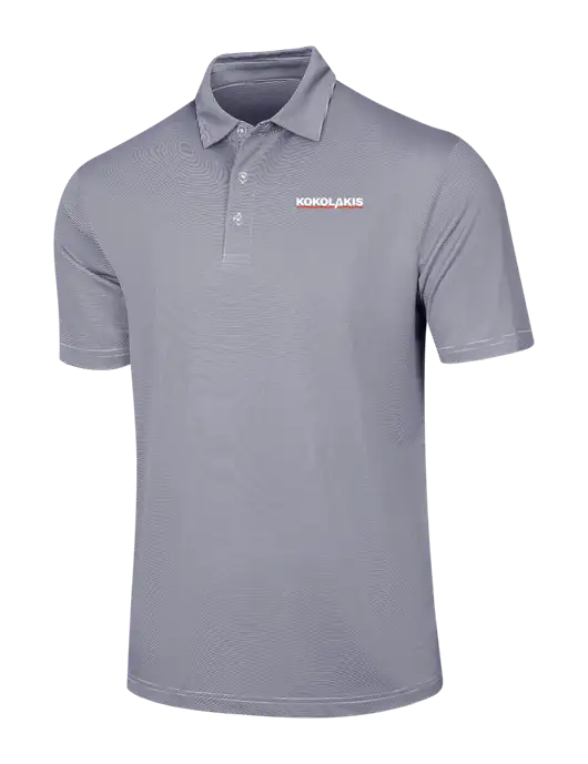 Callaway Navy Fine Line Stripe Polo w/Kokolakis Logo