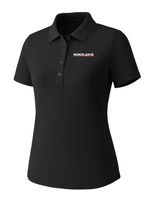 Callaway Womens Core Black Performance Polo w/Kokolakis Logo