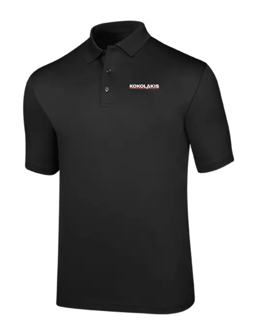 Callaway Opti-Dri Black Chev Polo w/Kokolakis Logo