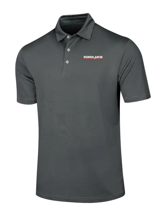Callaway Black Fine Line Stripe Polo w/Kokolakis Logo