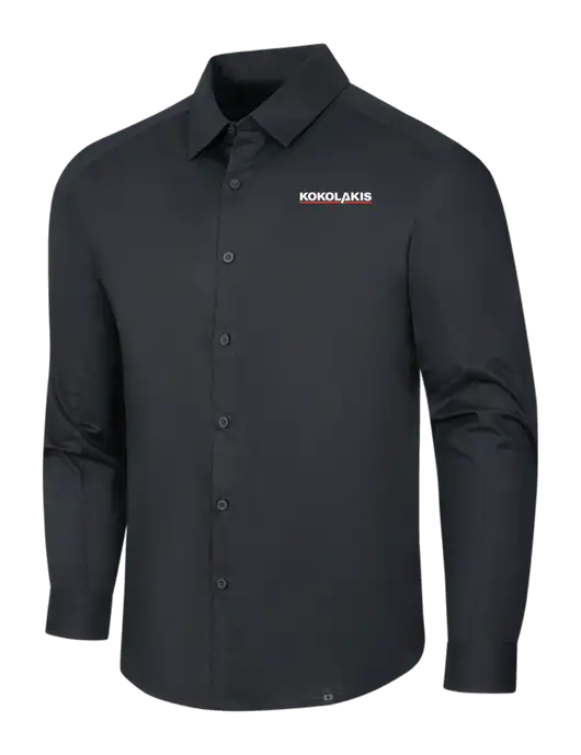 OGIO Black Commuter Woven Shirt w/Kokolakis Logo