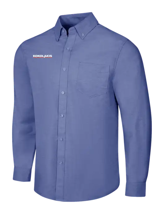 Navy SuperPro Oxford Shirt w/Kokolakis Logo