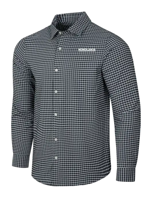 Dark Grey/White City Stretch Shirt w/Kokolakis Logo