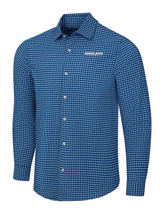 Navy/White City Stretch Shirt w/Kokolakis Logo