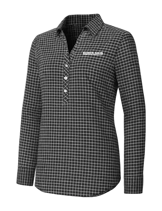 Womens Dark Grey/White City Stretch Shirt w/Kokolakis Logo