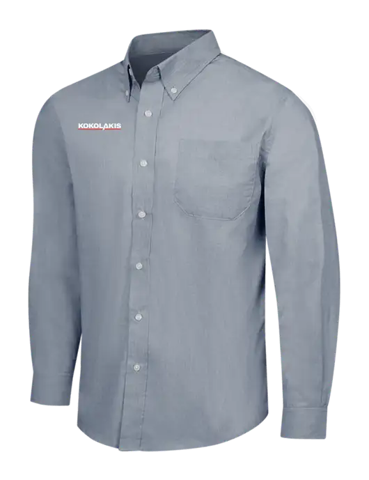Navy Frost Crosshatch Easy Care Shirt w/Kokolakis Logo