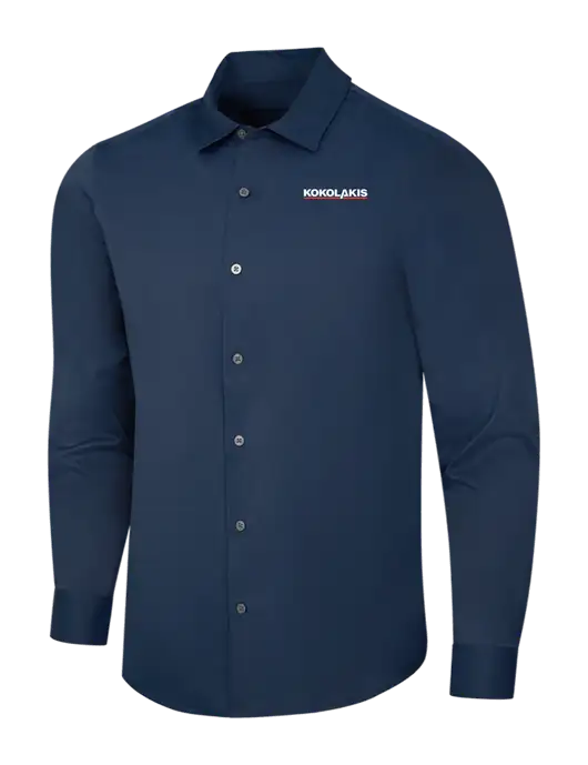 Navy City Stretch Shirt w/Kokolakis Logo