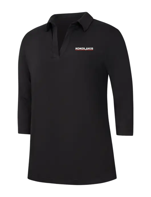 Womens Black Luxe Knit Tunic w/Kokolakis Logo