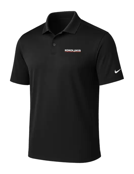 NIKE Black Victory Solid Polo w/Kokolakis Logo