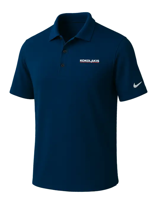 NIKE Navy Dri-Fit Micro Pique Polo w/Kokolakis Logo