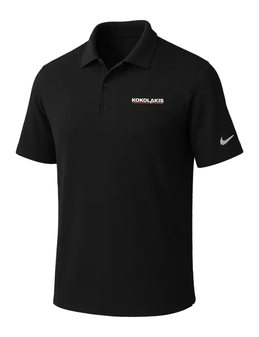 NIKE Black Dri-Fit Micro Pique Polo w/Kokolakis Logo