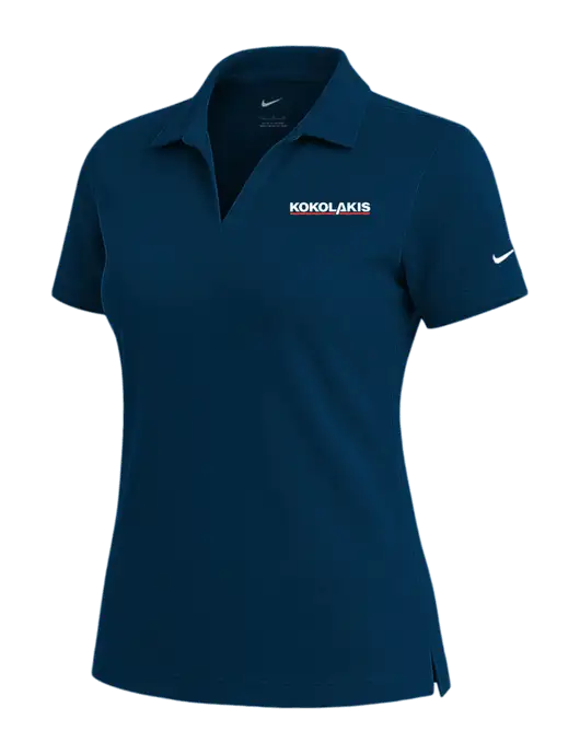NIKE Navy Womens Dri-Fit Micro Pique Polo w/Kokolakis Logo