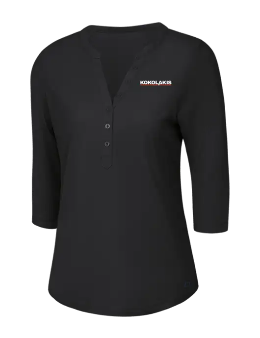 OGIO Blacktop Jewel Henley w/Kokolakis Logo