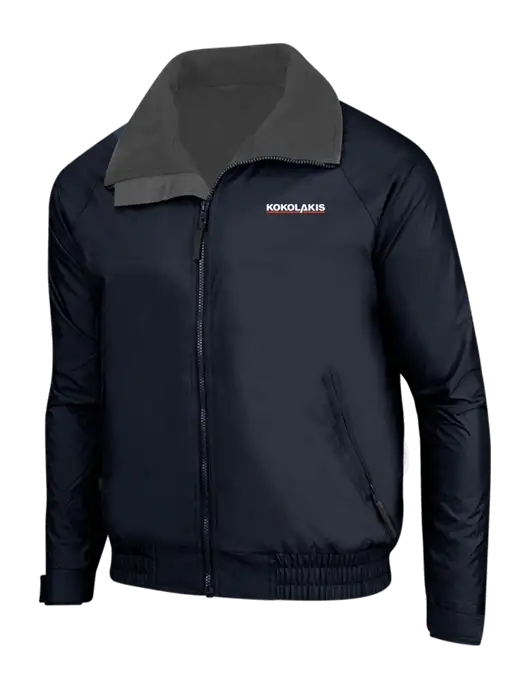 True Navy/Grey Heather Classic Competitor Jacket w/Kokolakis Logo