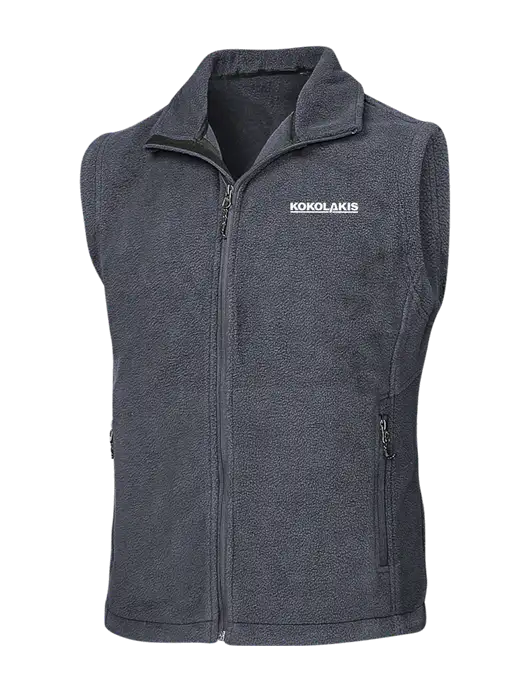 Dark Grey Fleece Vest w/Kokolakis Logo