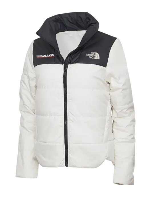 North Face Womens Vintage White Everyday Insulated Jacket w/Kokolakis Logo