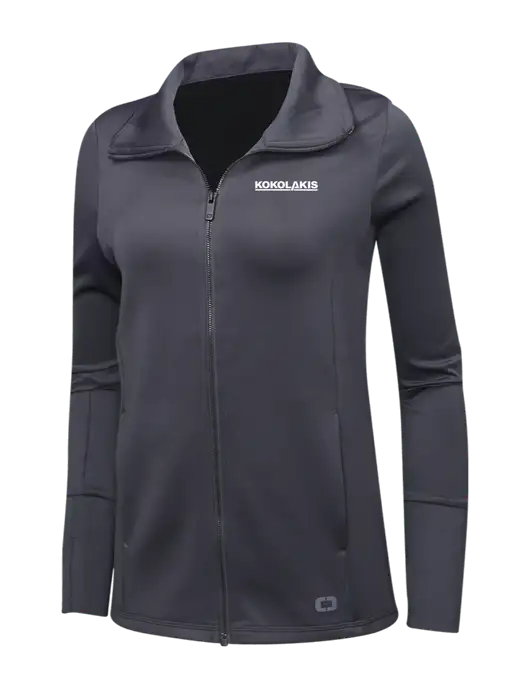 OGIO Dark Grey Womens Endurance Modern Performance Full-Zip w/Kokolakis Logo
