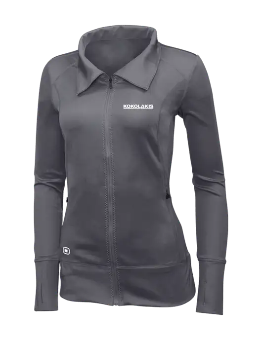 OGIO Dark Grey Womens Endurance Fulcrum Full-Zip w/Kokolakis Logo