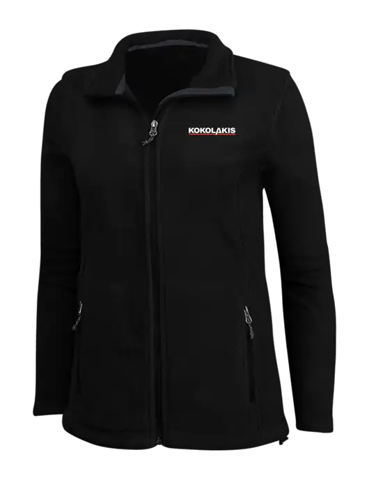 Womens Black Fleece Jacket w/Kokolakis Logo