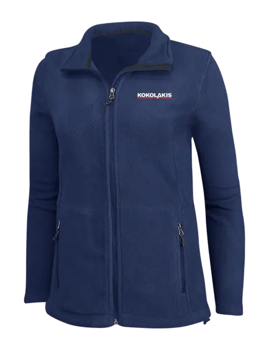 Womens Navy Fleece Jacket w/Kokolakis Logo