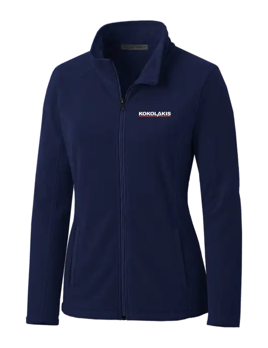 Navy Womens Microfleece Jacket w/Kokolakis Logo