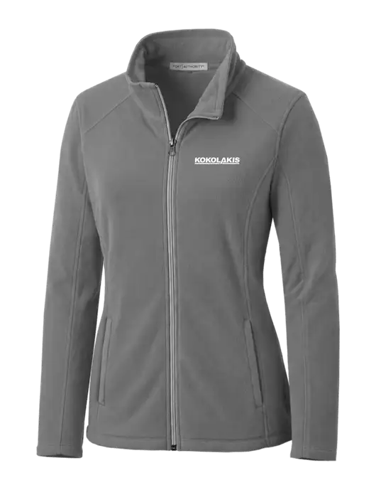 Medium Grey Womens Microfleece Jacket w/Kokolakis Logo