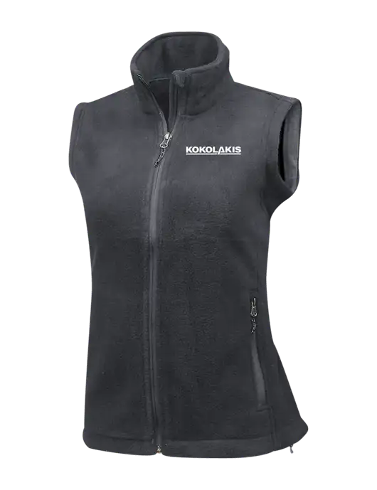 Medium Grey Womens Fleece Vest w/Kokolakis Logo