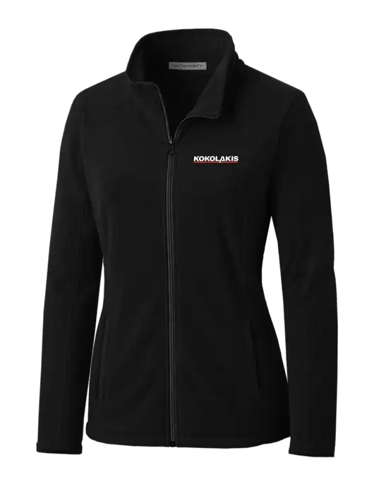 Black Womens Microfleece Jacket w/Kokolakis Logo