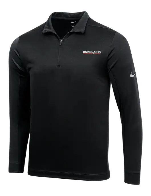 NIKE Black Dry 1/2 Zip Cover-Up w/Kokolakis Logo