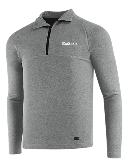 OGIO Petrol Grey Heather Transition 1/4 Zip Pullover w/Kokolakis Logo