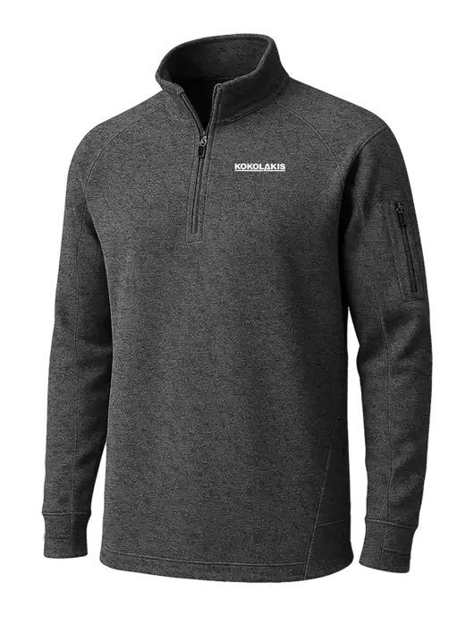 Graphite Heather Tech Fleece 1/4 Zip Pullover w/Kokolakis Logo