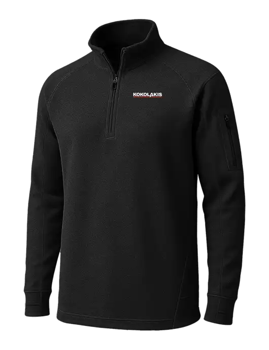 Black Tech Fleece 1/4 Zip Pullover w/Kokolakis Logo