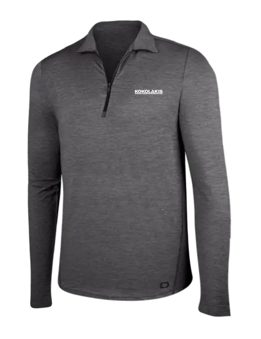 OGIO Gear Grey Heather Endurance Force 1/4 Zip w/Kokolakis Logo