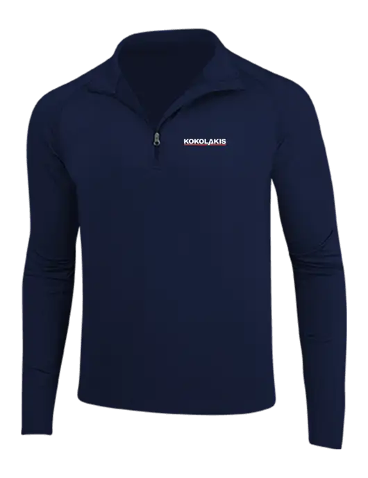 Navy Sport Wick Stretch 1/4 Zip Pullover w/Kokolakis Logo