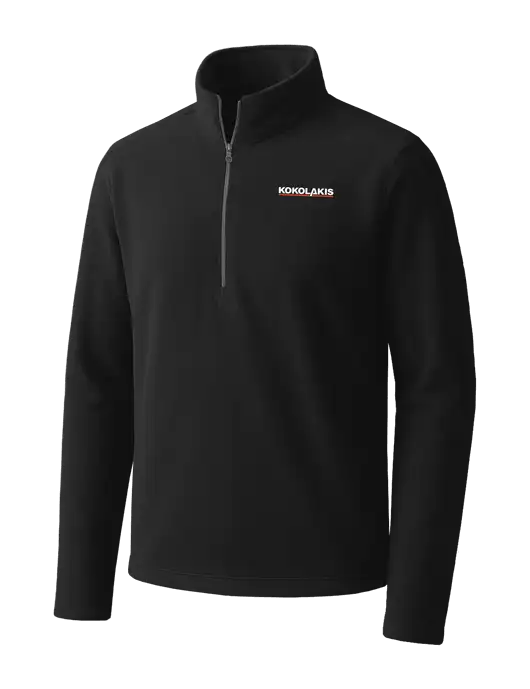 Black Microfleece 1/2 Zip Pullover w/Kokolakis Logo