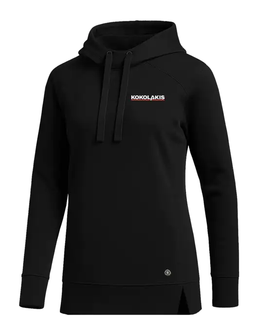 OGIO Black Womens Luuma Pullover Fleece Hoodie w/Kokolakis Logo