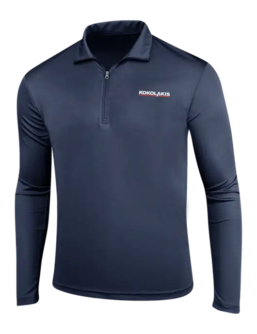 Navy PosiCharge Competitor 1/4 Zip Pullover w/Kokolakis Logo