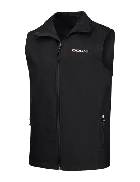 Black Core Soft Shell Vest w/Kokolakis Logo