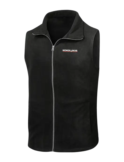 Black Microfleece Vest w/Kokolakis Logo