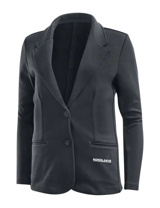 Charcoal Grey Womens Knit Blazer w/Kokolakis Logo