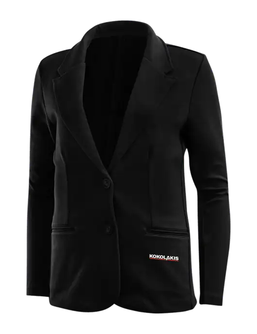 Black Womens Knit Blazer w/Kokolakis Logo