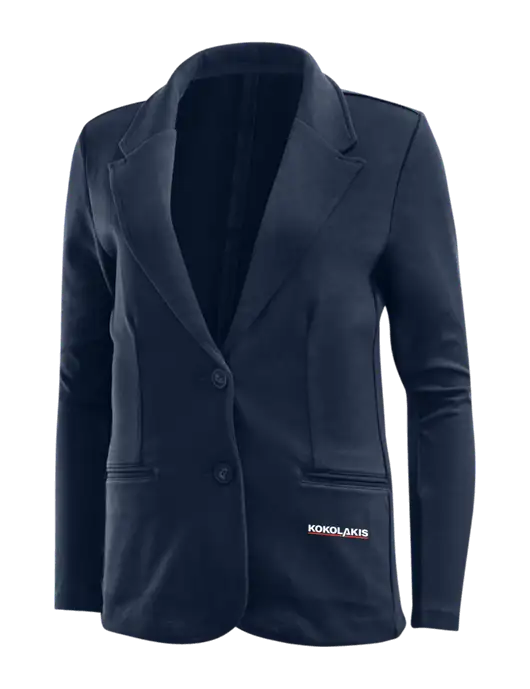 Deep Navy Womens Knit Blazer w/Kokolakis Logo