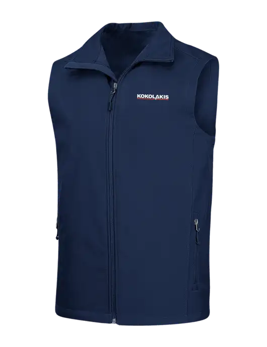 Navy Core Soft Shell Vest w/Kokolakis Logo