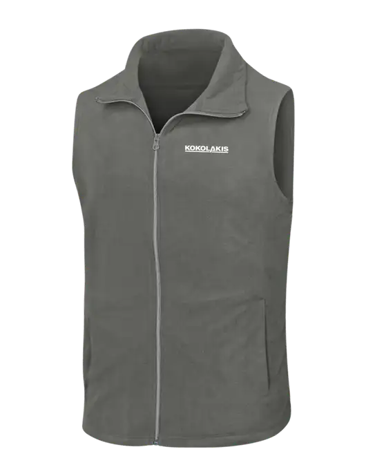 Medium Grey Microfleece Vest w/Kokolakis Logo