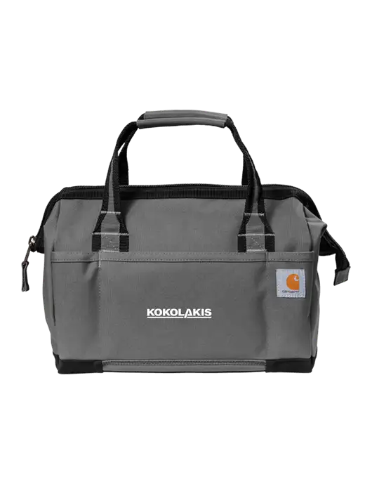 Carhartt Foundry Series 14” Grey Tool Bag w/Kokolakis Logo